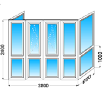 французское Остекление лоджии